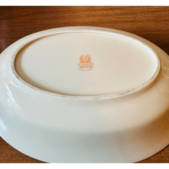 Vintage 9 1/2” oval serving dish /vegetable bowl Charleston by Lenox - Picture 3 of 10
